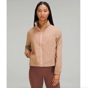 Lululemon • Tan Lightweight Hooded Jacket Windbreaker • Size 4